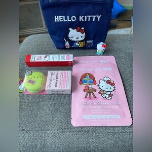NEW Hello Kitty Cosmetic & Skincare 5 Piece Bundle
